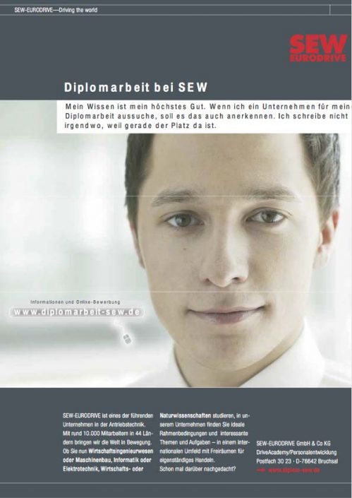 SEW Ausbildung Anzeige